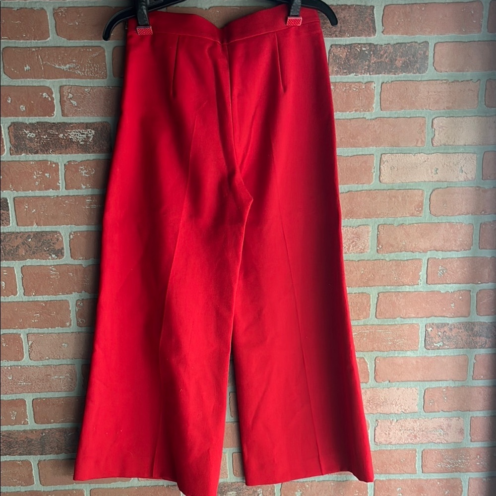 Zara Bold Red Flare Pants - Picture 5 of 5